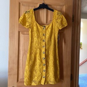 Mustard yellow dress